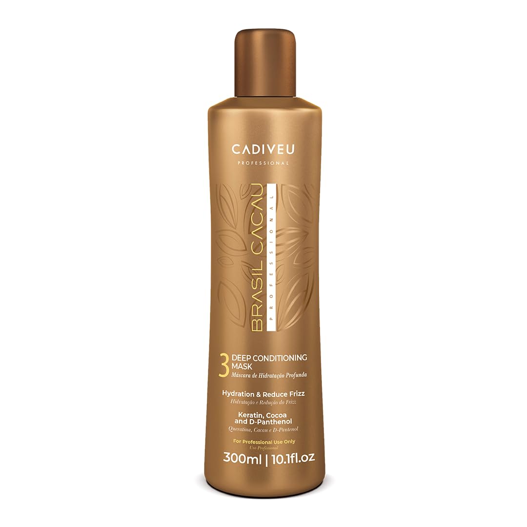 Cadiveu Brasil Cacau 3 Deep Conditioning Mask For Dry & Frizzy Hair, 300ml