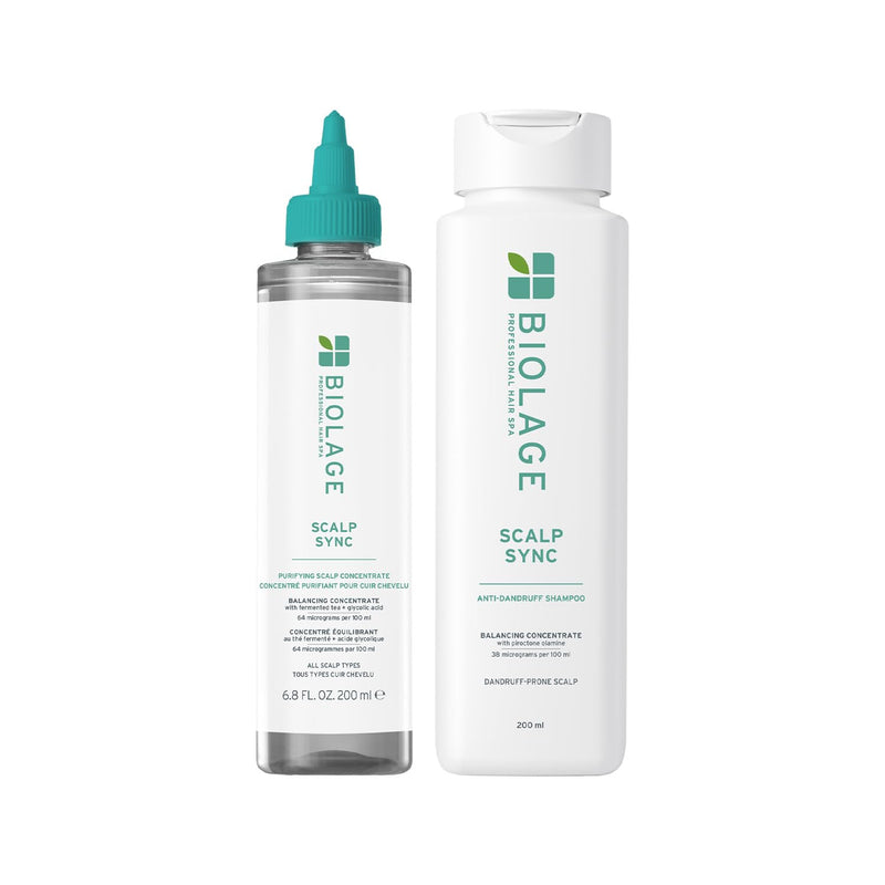 Biolage Scalp Sync Anti-Dandruff 2-Step Combo - Exfoliating & Clarifying Treatment, Refreshing & Reinvigorating, Fermented Tea Blend & Glycolic Acid I For Women and Men| Vegan & Cruelty-Free - Buy from Indicrest