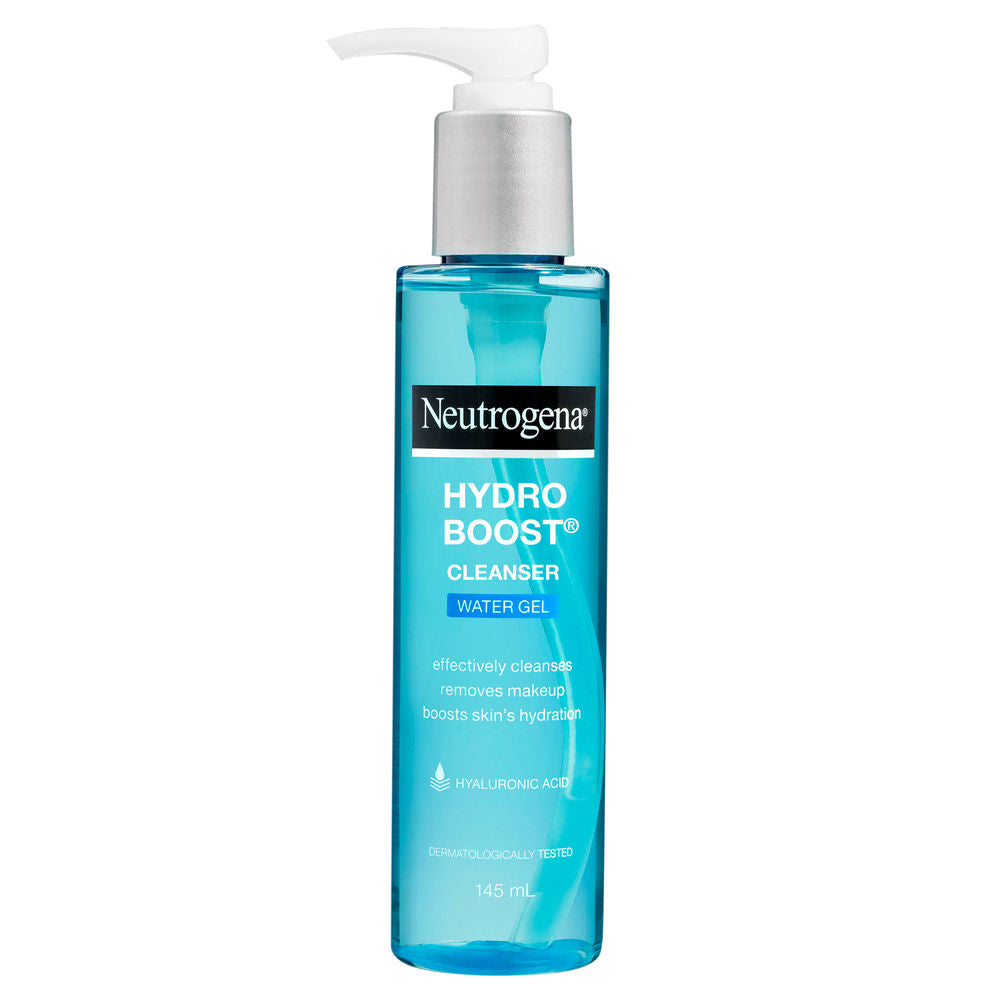 Neutrogena Hydro Boost Cleanser Water Gel Face Wash with Hyaluronic Acid for Normal & Sensitive Skin, 145ml