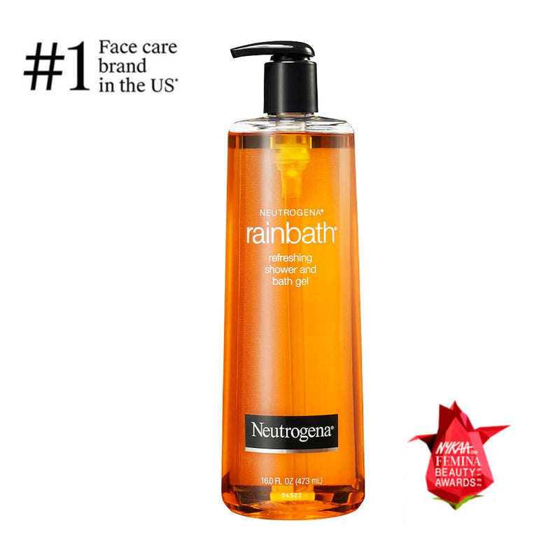 Neutrogena Rainbath Refreshing Shower & Bath Gel Body Wash For Cleansing Skin Without Residue, 473ml