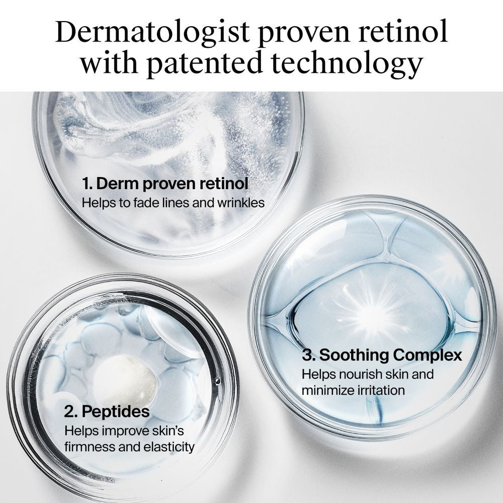 Neutrogena Visible Repair Retinol + Peptide Anti-Ageing Day & Night Cream For Wrinkles & Fine Lines, 50g
