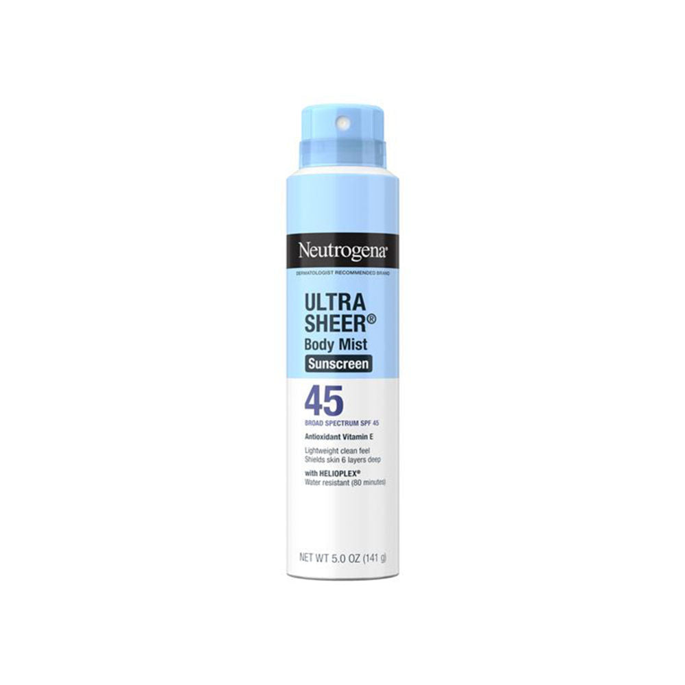 Neutrogena Ultra Sheer Body Mist Sunscreen Broad Spectrum SPF 45, 141g