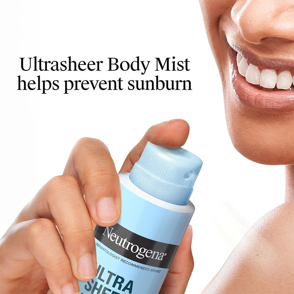 Neutrogena Ultra Sheer Body Mist Sunscreen Broad Spectrum SPF 45, 141g