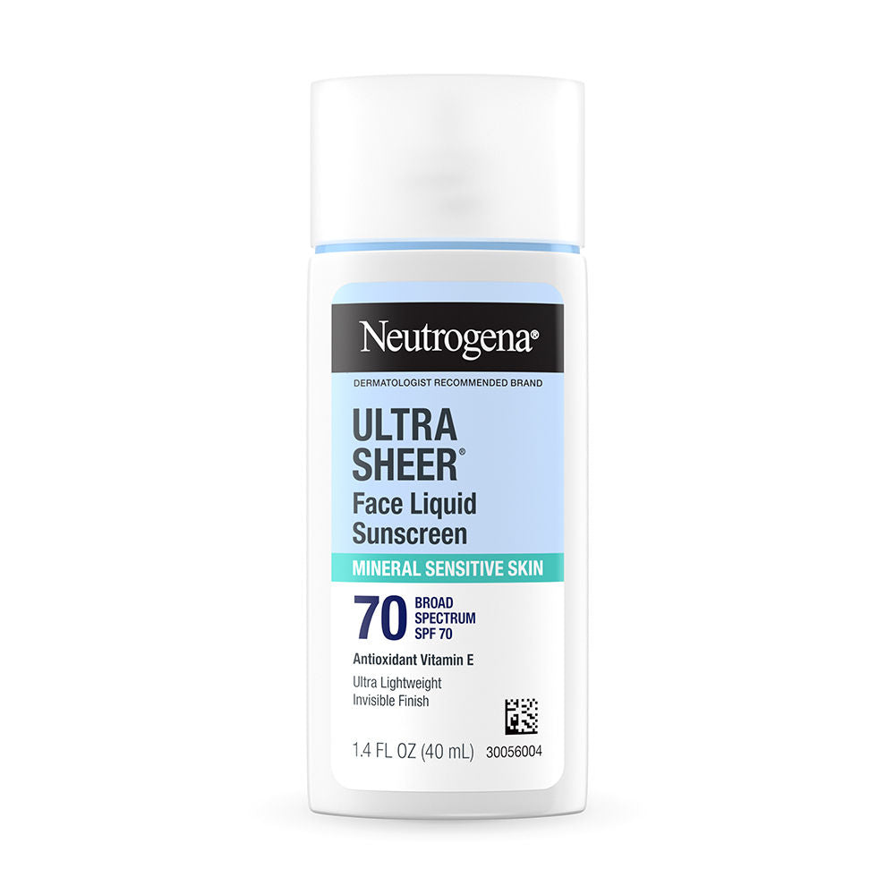 Neutrogena Ultrasheer Mineral Sunscreen SPF70 PA++++ Vitamin E, UVA & UVB, For Sensitive Skin, 40ml