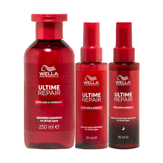 Wella Professionals Ultime Repair Shampoo, 250ml Night Hair Serum, 95ml & Day Hair Serum, 95ml Combo Buy at Indicrest