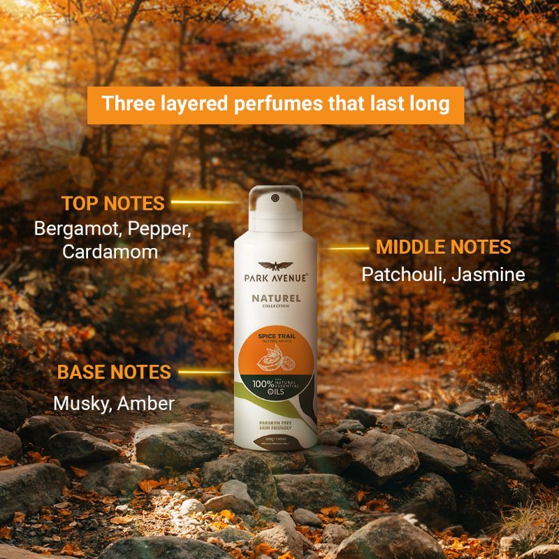 Park Avenue Naturel Spice Trail Deodorant For Men, 150ml Buy at Indicrest Image 4