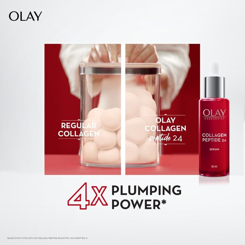 Olay Collagen Peptide Face Serum, Smooth & Plump Skin With Collagen & Niacimide, Sulphate Free, 30ml Buy at Indicrest Image 5