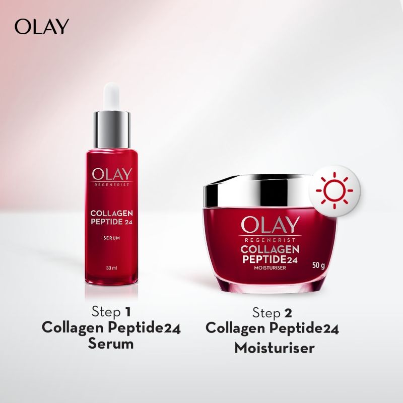 Olay Collagen Peptide Face Serum, Smooth & Plump Skin With Collagen & Niacimide, Sulphate Free, 30ml Buy at Indicrest Image 7
