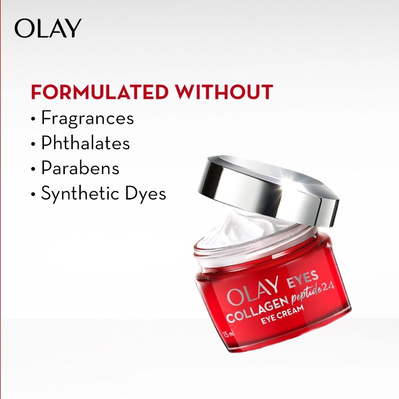 Olay Collagen Peptide Eye Cream, Smooth & Plump Undereyes With Niacimide, Sulphate free, 15ml Buy at Indicrest Image 6