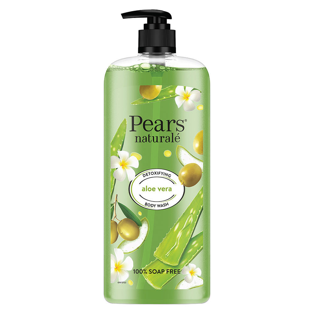 Pears Naturale Detoxifying Aloevera + Brightening Pomegranate Bodywash Combo, 2 pieces Buy at Indicrest Image 2