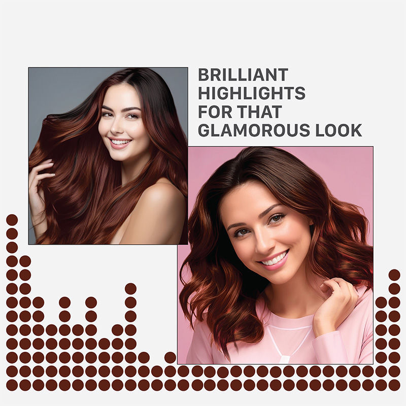 Streax Hair Colour Highlighting Kit - DIY Application, Enriched With Walnut & Argan Oil, Latte Brown, 220g Buy at Indicrest Image 3