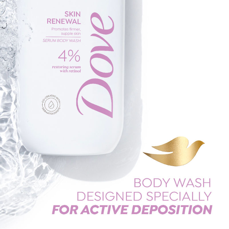 Dove 4% Restoring Serum With Retinol Skin Renewal Bodywash, 300ml Buy at Indicrest Image 5