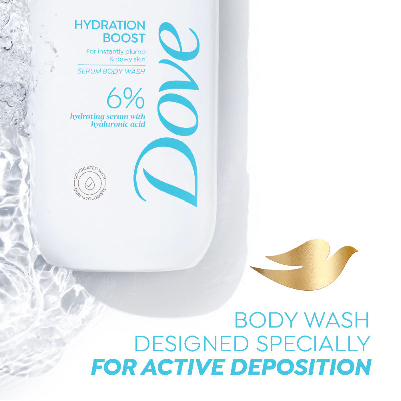 Dove 6% Hydrating Serum With Hyaluronic Acid Hydration Boost Bodywash, 300ml Buy at Indicrest Image 6