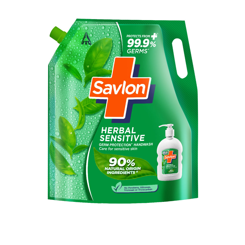 Savlon Herbal Sensitive Germ Protection Liquid Handwash Refill, 1300ml Buy at Indicrest