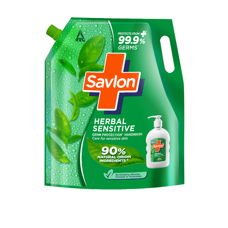 Savlon Herbal Sensitive Germ Protection Liquid Handwash Refill, 1300ml Buy at Indicrest