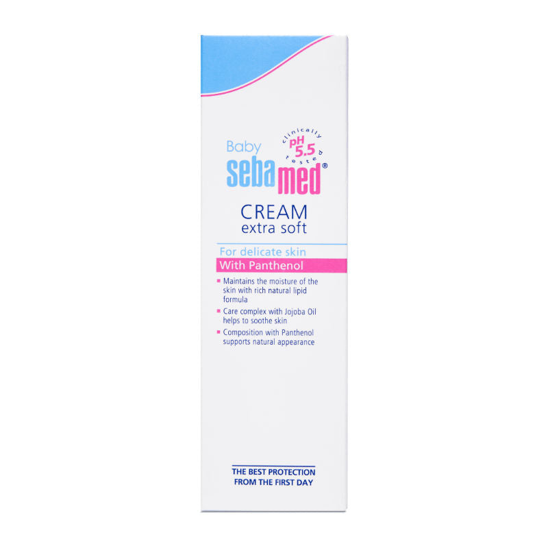 Sebamed Baby Cream Extra Soft, PH 5.5, Panthenol And Jojoba Oil, Clinically Tested, ECARF Approved, 50ml