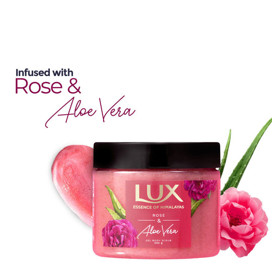 Lux Essence Of Himalayas Rose & Aloe Vera Body Scrub, 300g