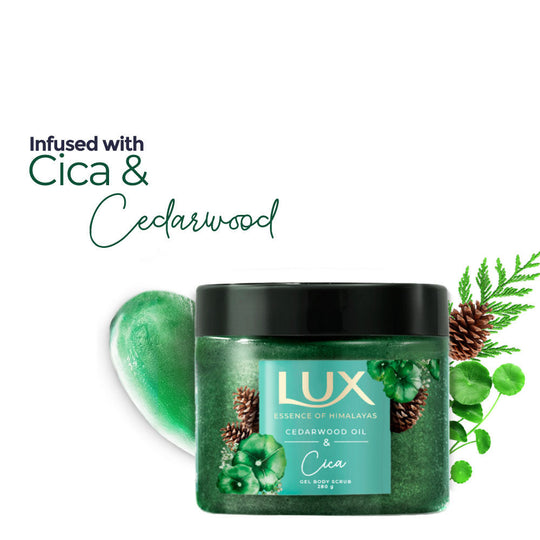 Lux Essence Of Himalayas Cedarwood Oil & Cica Gel Body Scrub, 280g