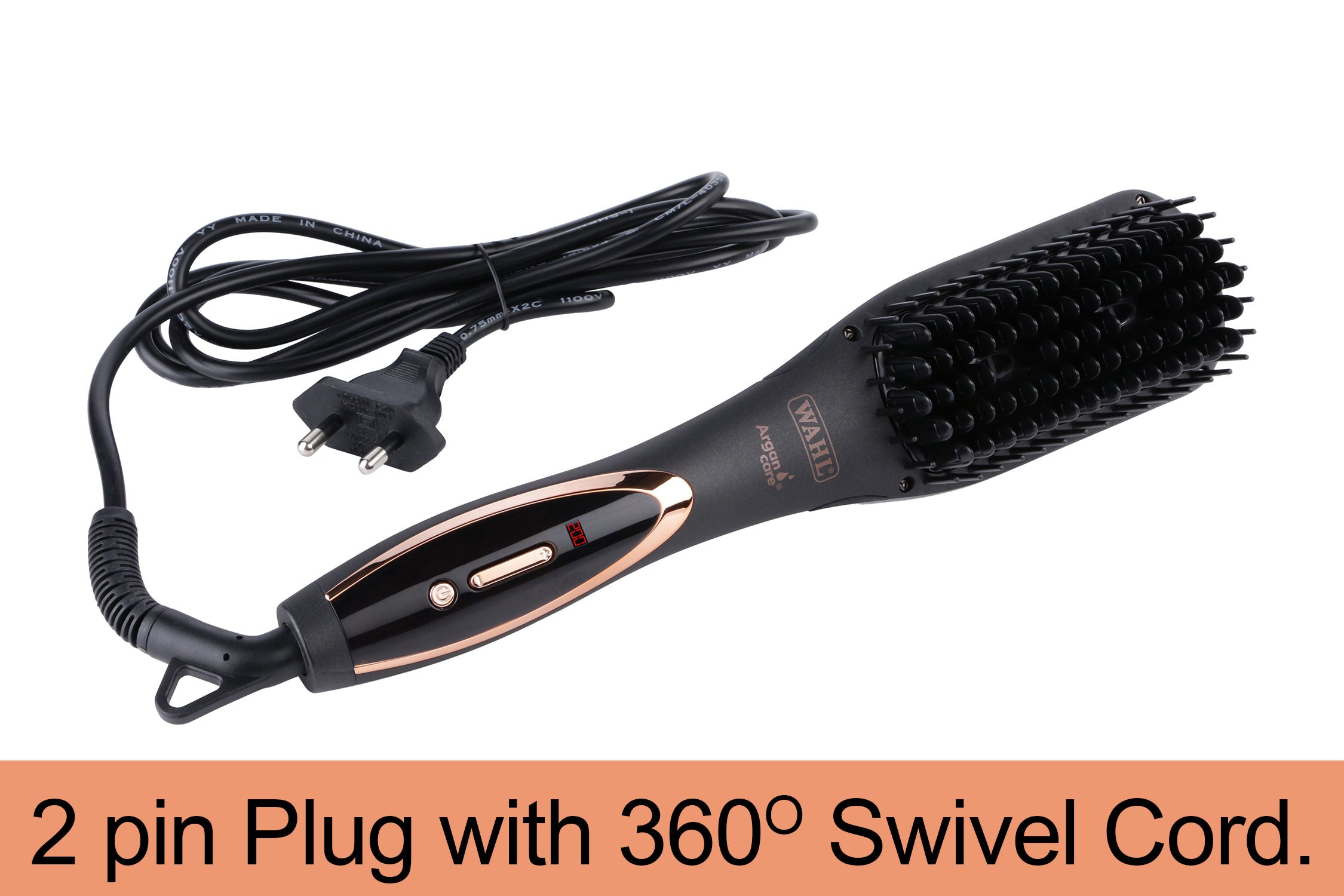 Wahl Argan Care Smart Brush Hair Straightener Buy at Indicrest Image 3