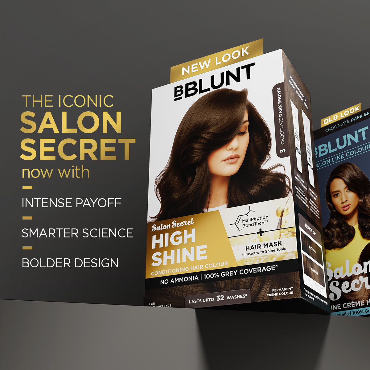 Bblunt High Shine Conditioning Hair Colour Pack of 3, Chocolate Dark Brown Shade 3 Pack of 3 - Image 4 - Buy from Indicrest