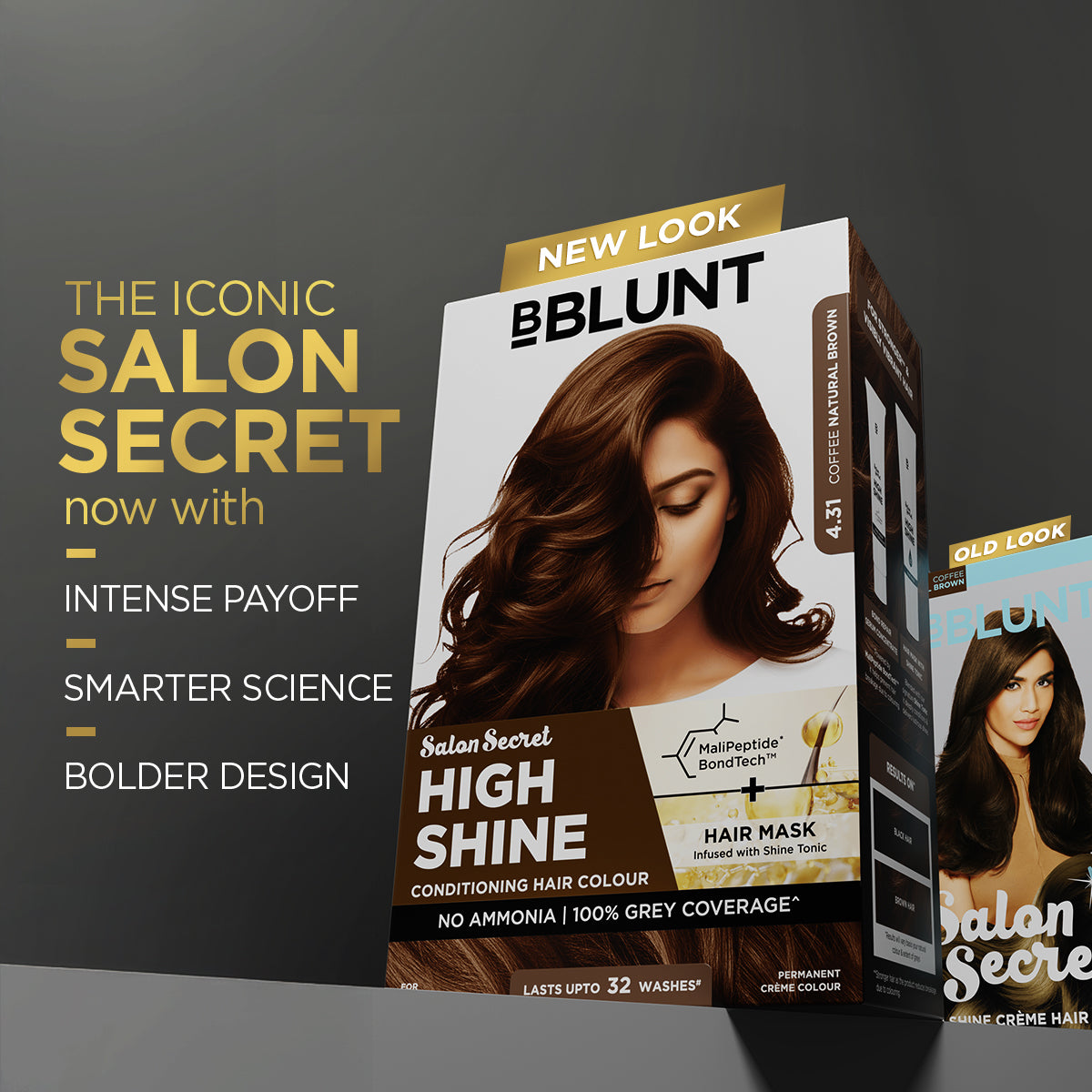 Bblunt Coffee Natural Brown Shade 4.31, High Shine Conditioning Hair Colour Pack of 3, Natural Black Shade 1 Pack of 3 - Image 5 - Buy from Indicrest