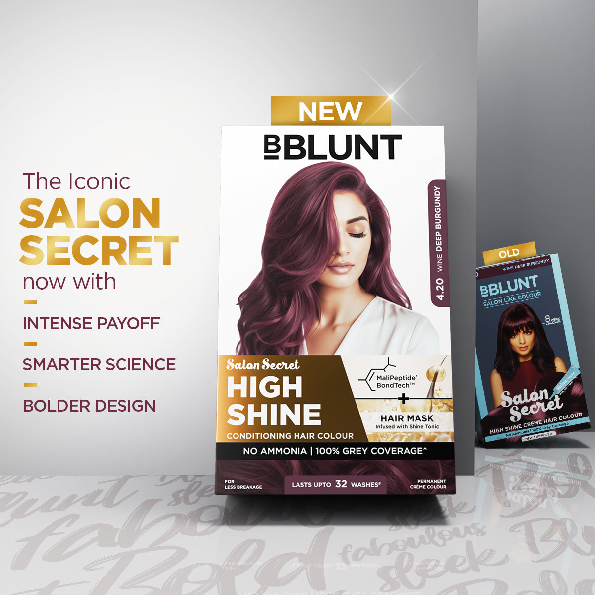Bblunt High Shine Conditioning Hair Colour, Wine Burgundy Shade 4.20 - Image 6 - Buy from Indicrest