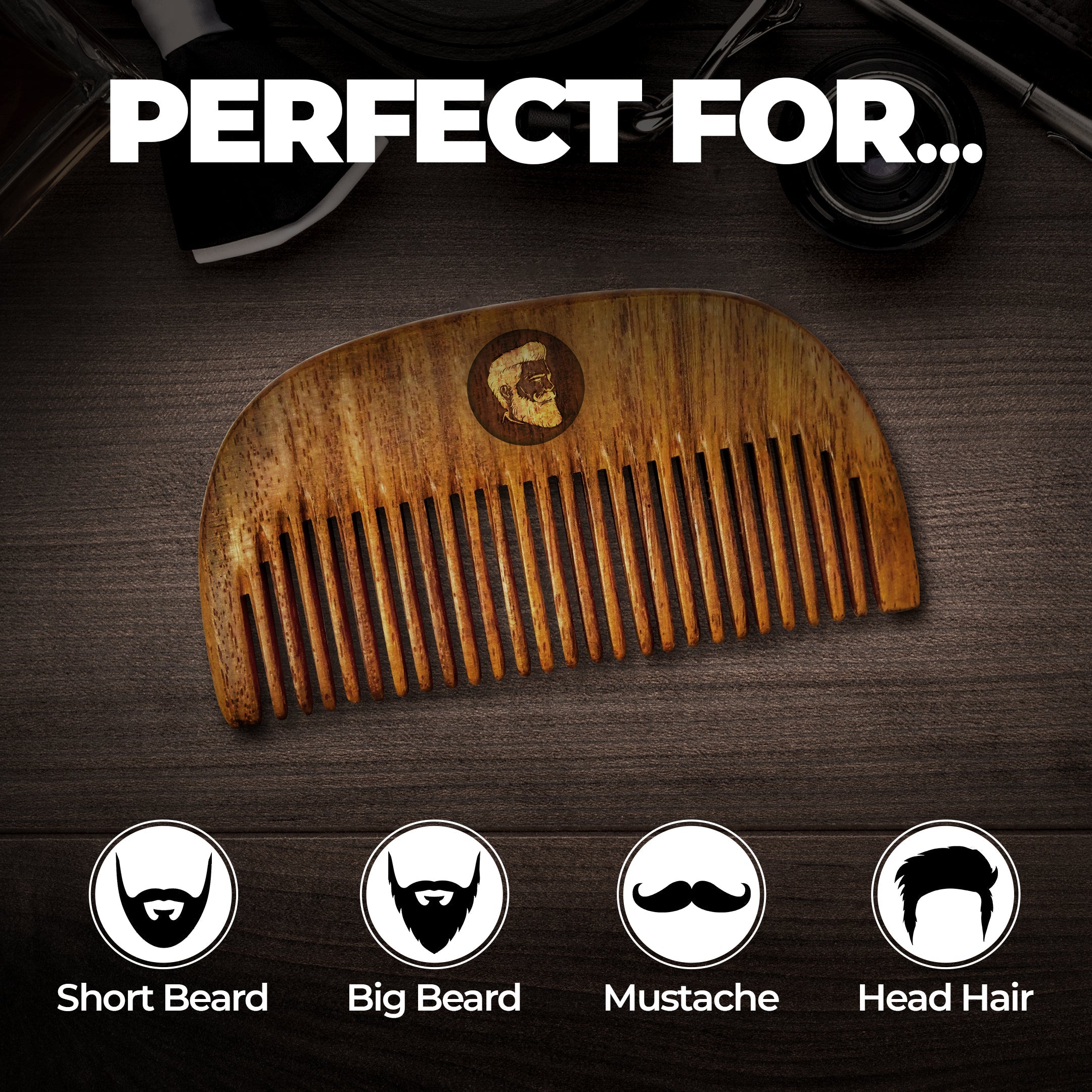 Beardo Compact Sheesham Beard Comb - Image 5 - Buy from Indicrest