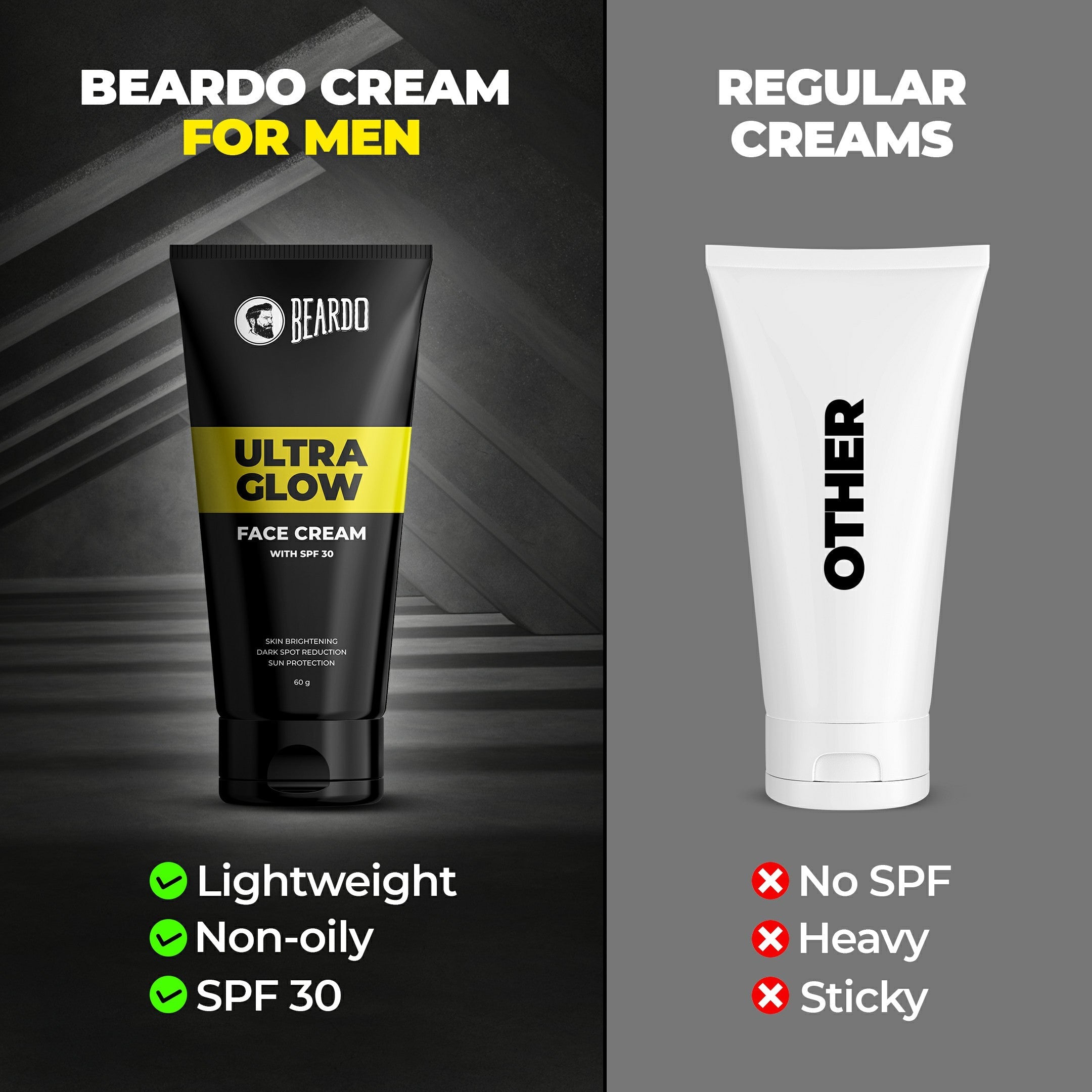Beardo Ultraglow Face Cream & Ultraglow Facewash Combo - Image 2 - Buy from Indicrest