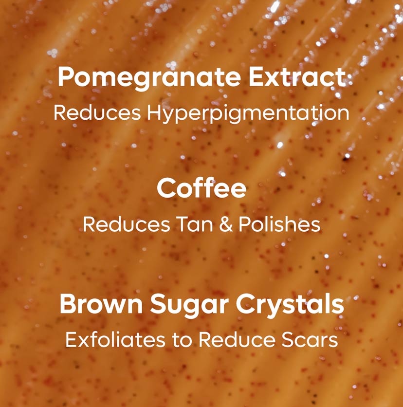 Mcaffeine Coffee Sugar Body Scrub with Pomegranate, 120g - Image 5 - Buy from Indicrest