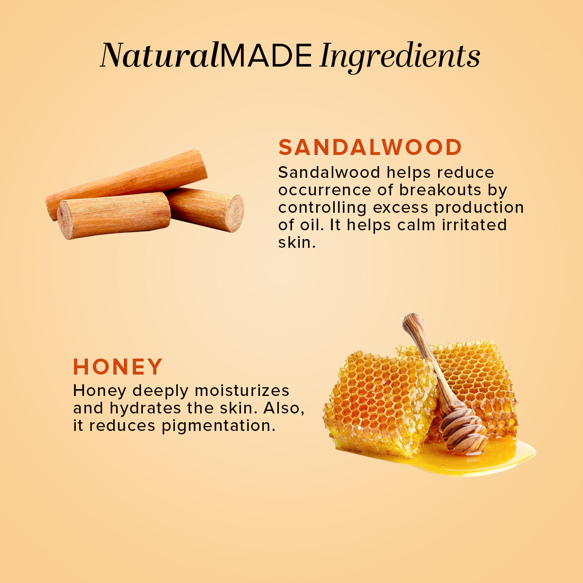 Khadi Natural Sandalwood & Honey Face Wash - 210gm - Image 3 - Buy from Indicrest