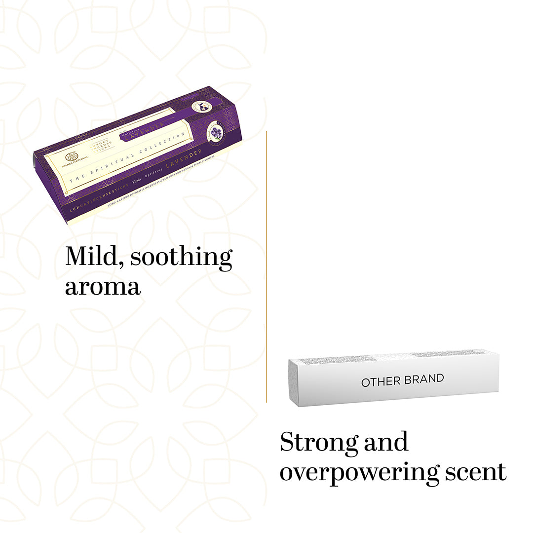 Khadi Natural Incense Sticks Lavender Combo (Pack of 3) - Image 6 - Buy from Indicrest