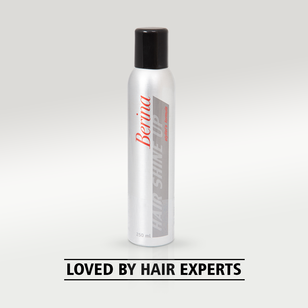 Berina Professional Hair Shine-Up Spray | Instant Glossy Shine & Light Hold for All Hair Types, 250ml