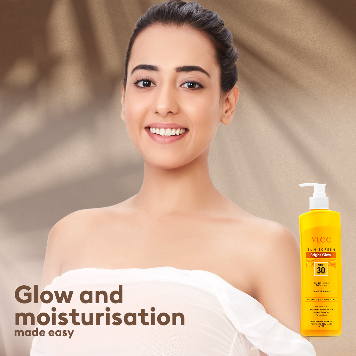 VLCC Bright Glow De-Tan WhiteGlo Moisturising Body Lotion SPF 30 - 350 ml - Image 5 - Buy from Indicrest
