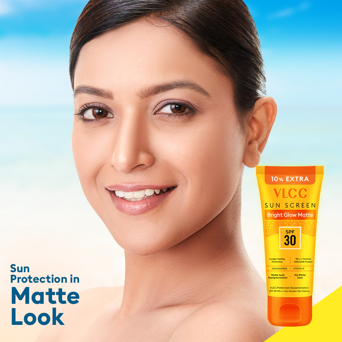 VLCC Bright Glow Matte SPF 30 PA+++ Sunscreen- 100 g with 10 g Extra - Image 2 - Buy from Indicrest