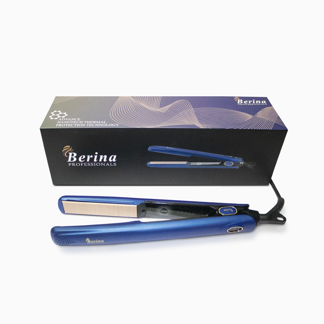 Berina Professional Advance Nano Thermal BC-098 Hair Straightener | Frizz Control, Smooth Finish & Advanced Heating, BC-098