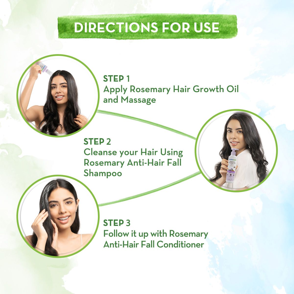 Mamaearth Rosemary Complete Hair Care Kit, 850ml - Image 4 - Buy from Indicrest