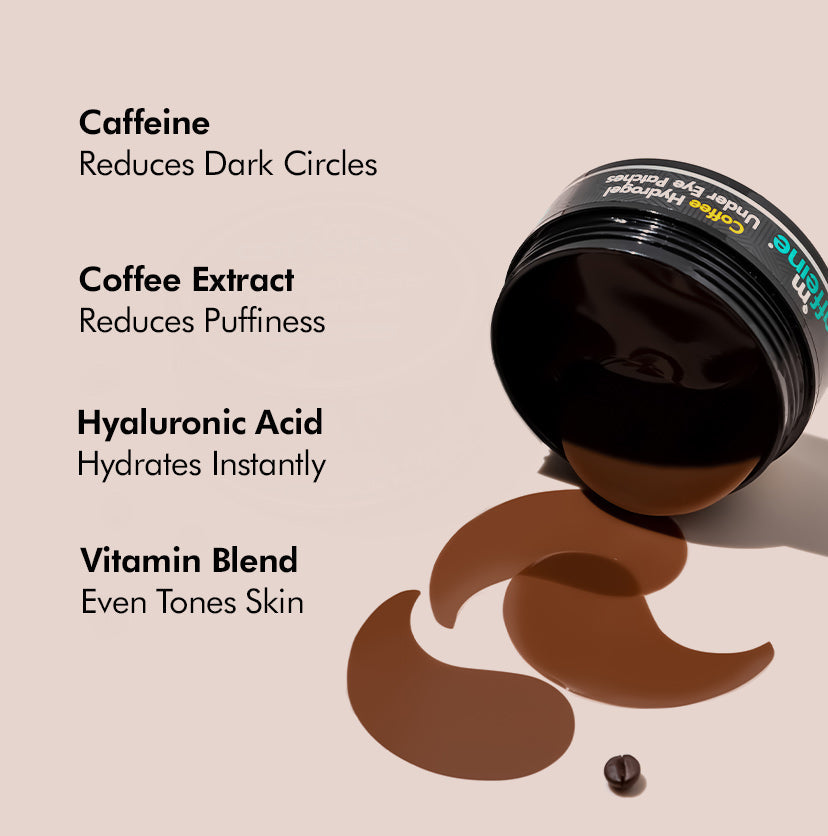 Mcaffeine Coffee Hydro gel Under Eye Patches with Caffeine & HA, 15 Pairs - Image 5 - Buy from Indicrest