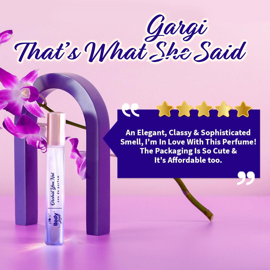 Plum Orchid-You-Not Eau De Parfum by Plum BodyLovin' | Long Lasting | Travel-Friendly | Fresh Floral Fragrance | Luxury Perfume, 15ml