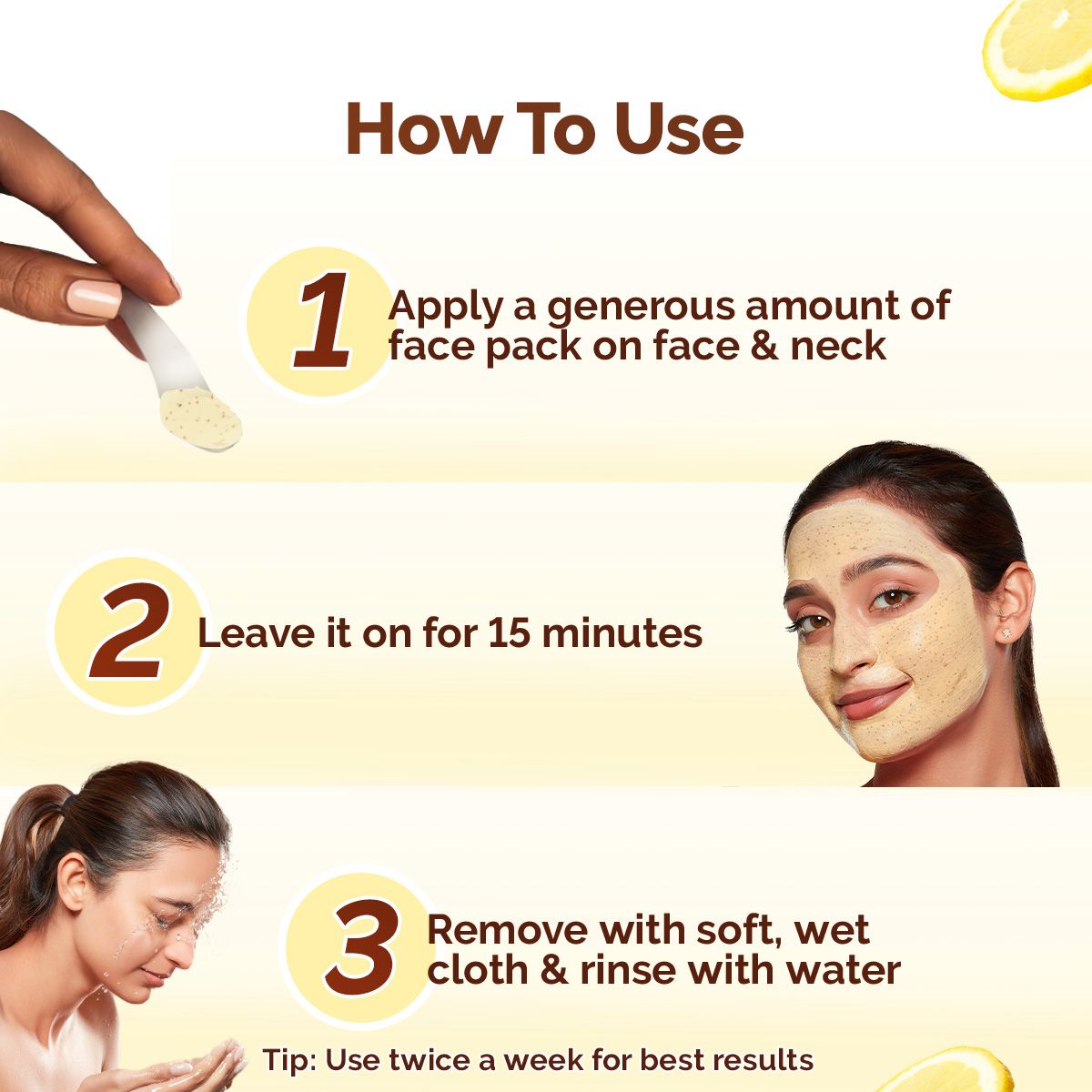 Mamaearth Vitamin C Daily Glow Face Pack with Vitamin C & Turmeric for Illuminating Skin, 200g - Image 4 - Buy from Indicrest
