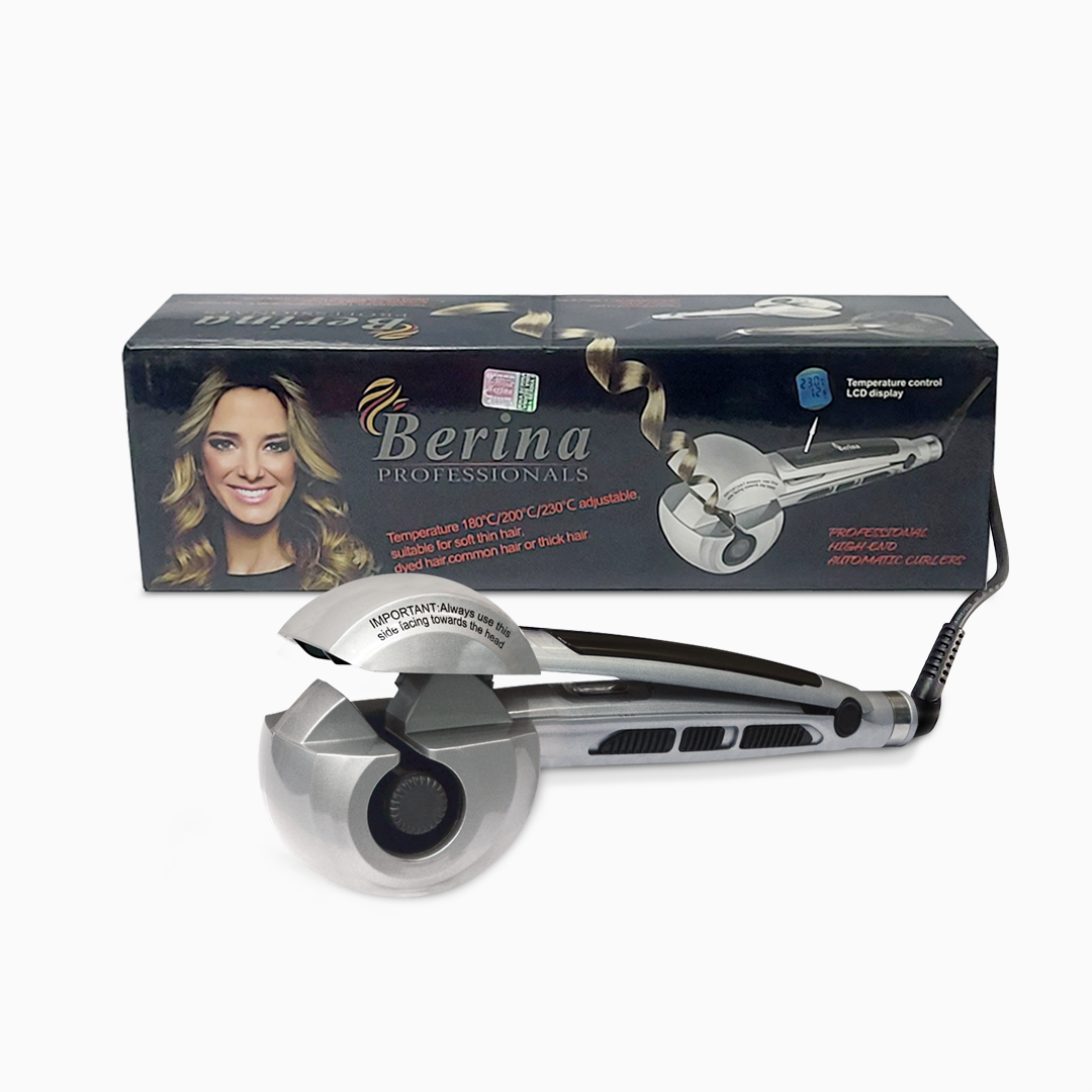 Berina Professional Auto Insta Curler BC-6652 | Automatic Hair Curler for Effortless Curls & Waves, BC-6652