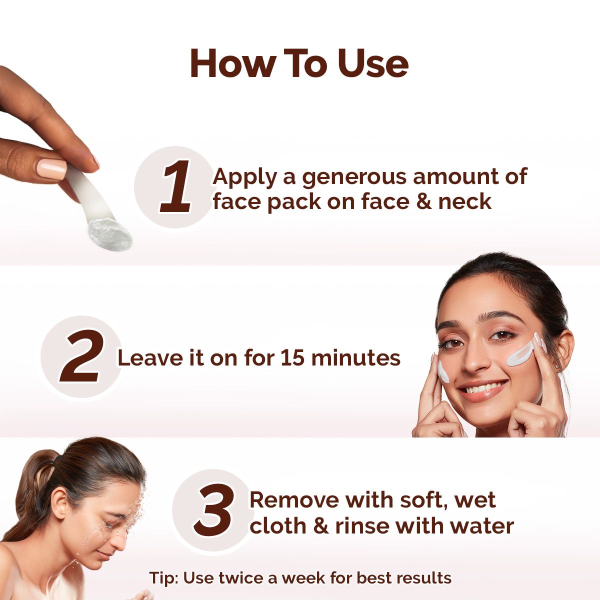Mamaearth Rice Dewy Bright Face Pack with Rice Water & Niacinamide for For Glass Skin, 200g - Image 4 - Buy from Indicrest