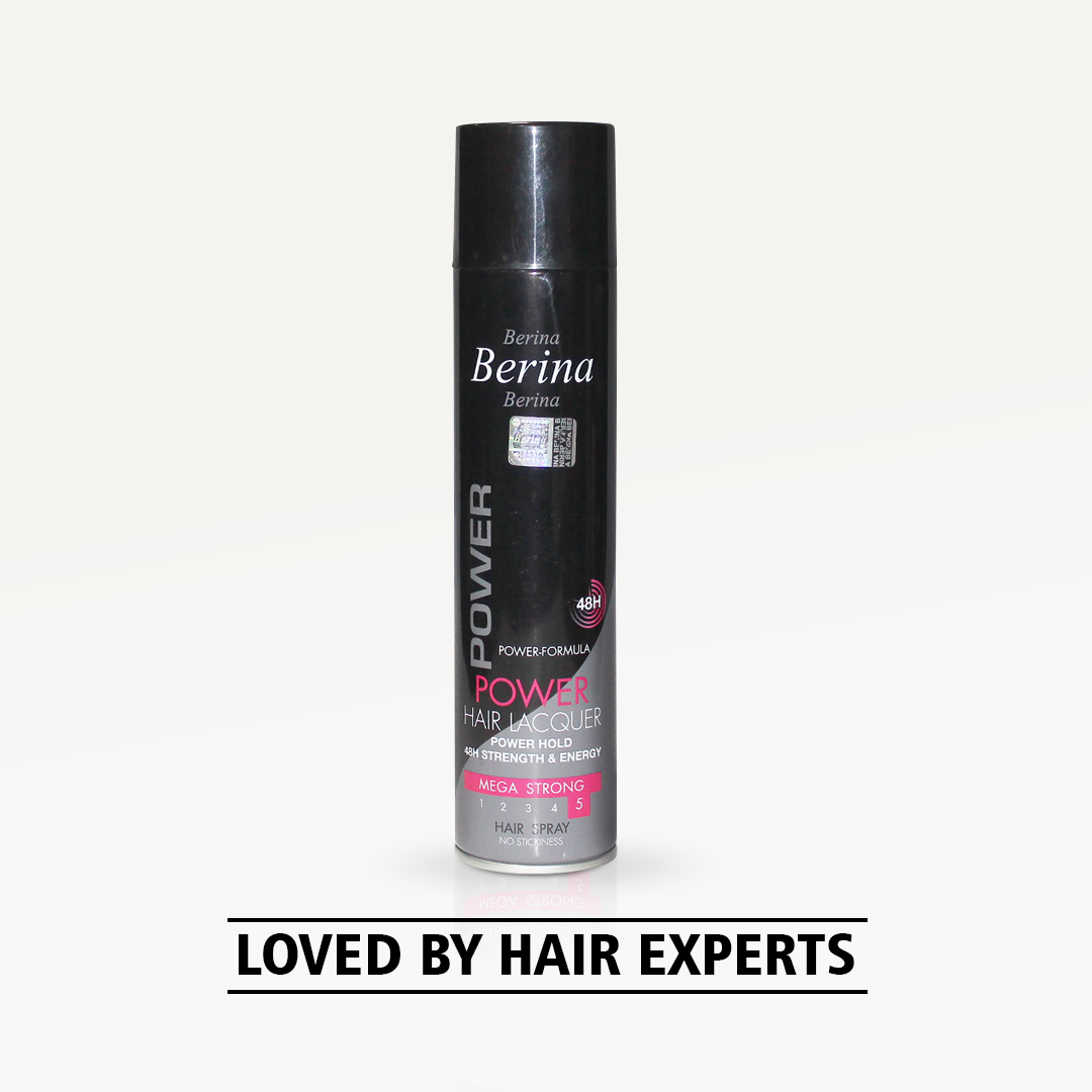 Berina Professional Hair Spray (Strong Hold) | Long-Lasting Firm Hold for All-Day Styling, 250ml