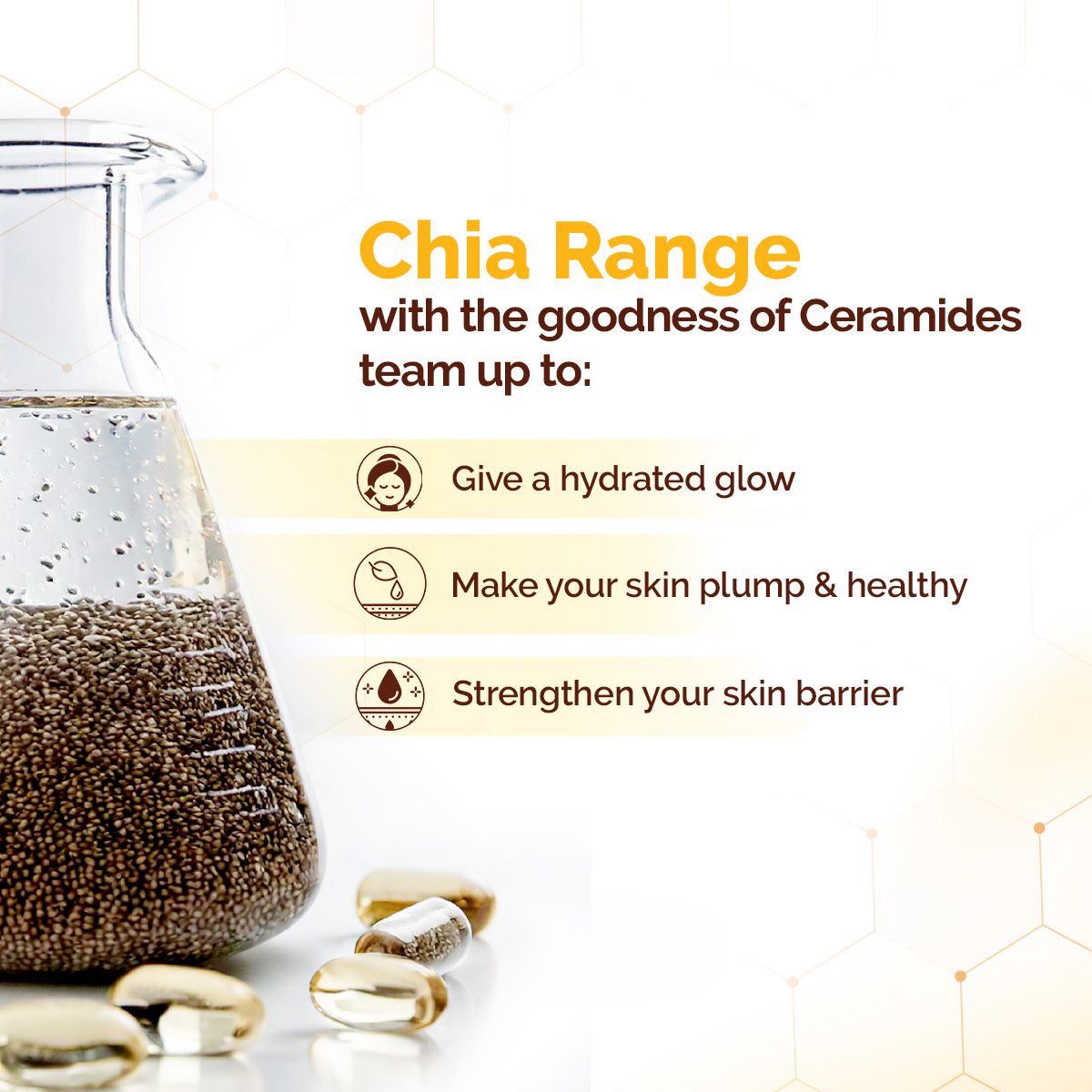 Mamaearth Chia Calming Sunscreen with Chia Seed & Ceramides for Hydrated Glow & Sun Protection, 50g - Image 6 - Buy from Indicrest
