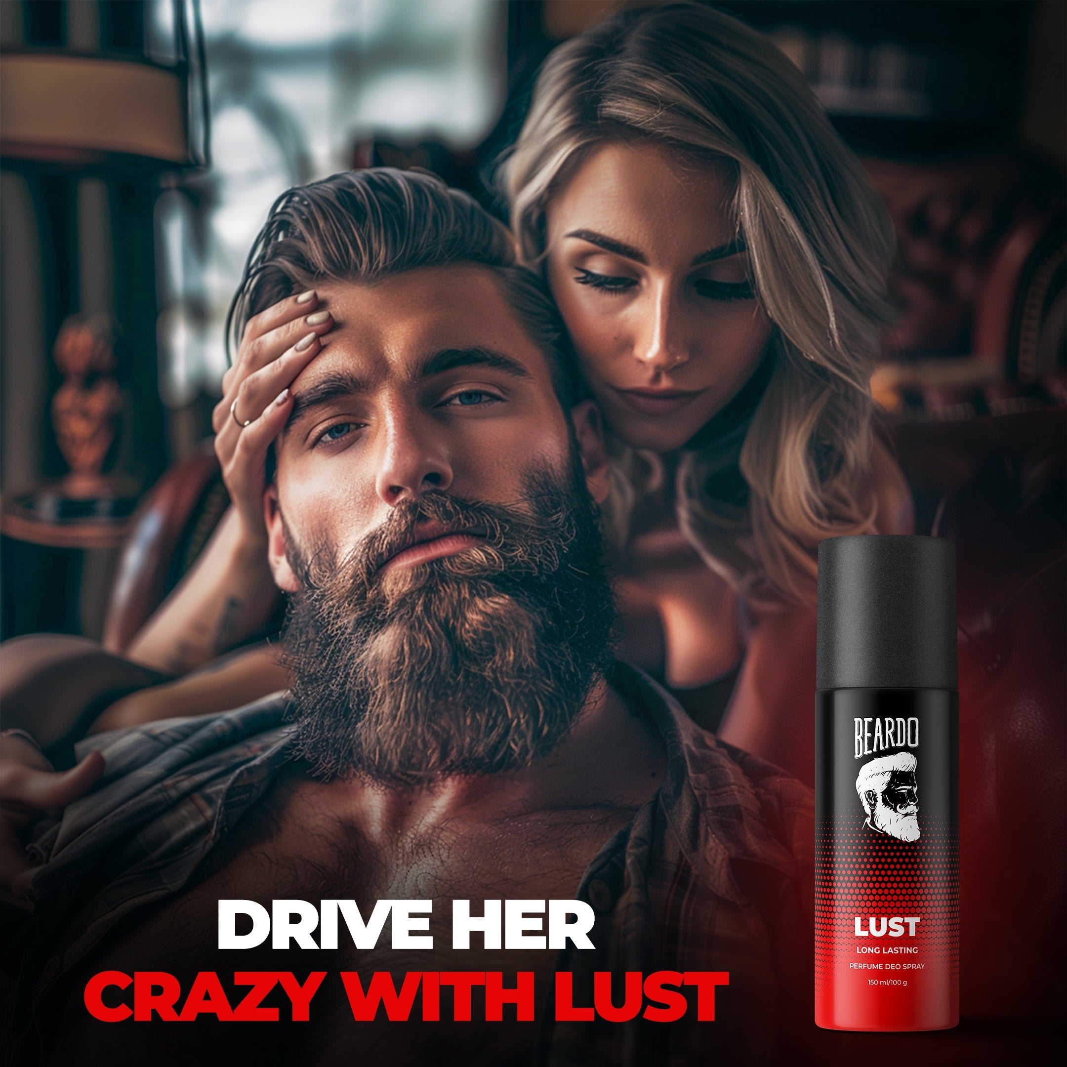 Beardo Lust Perfume Deo Spray, 150ml - Image 5 - Buy from Indicrest
