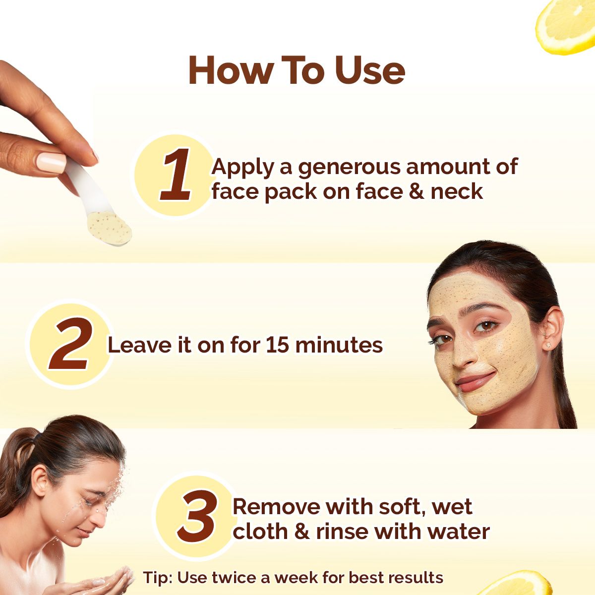 Mamaearth Vitamin C Daily Glow Face Pack with Vitamin C & Turmeric for Illuminating Skin, 100g - Image 5 - Buy from Indicrest