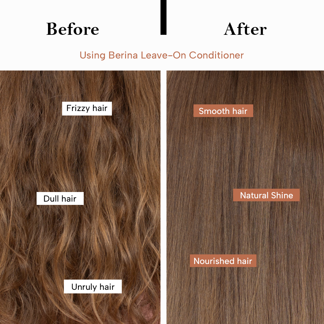 Berina Professional Leave-On Conditioner Almond Milk | Deep Moisture, Softness & Smooth Texture, 220ml