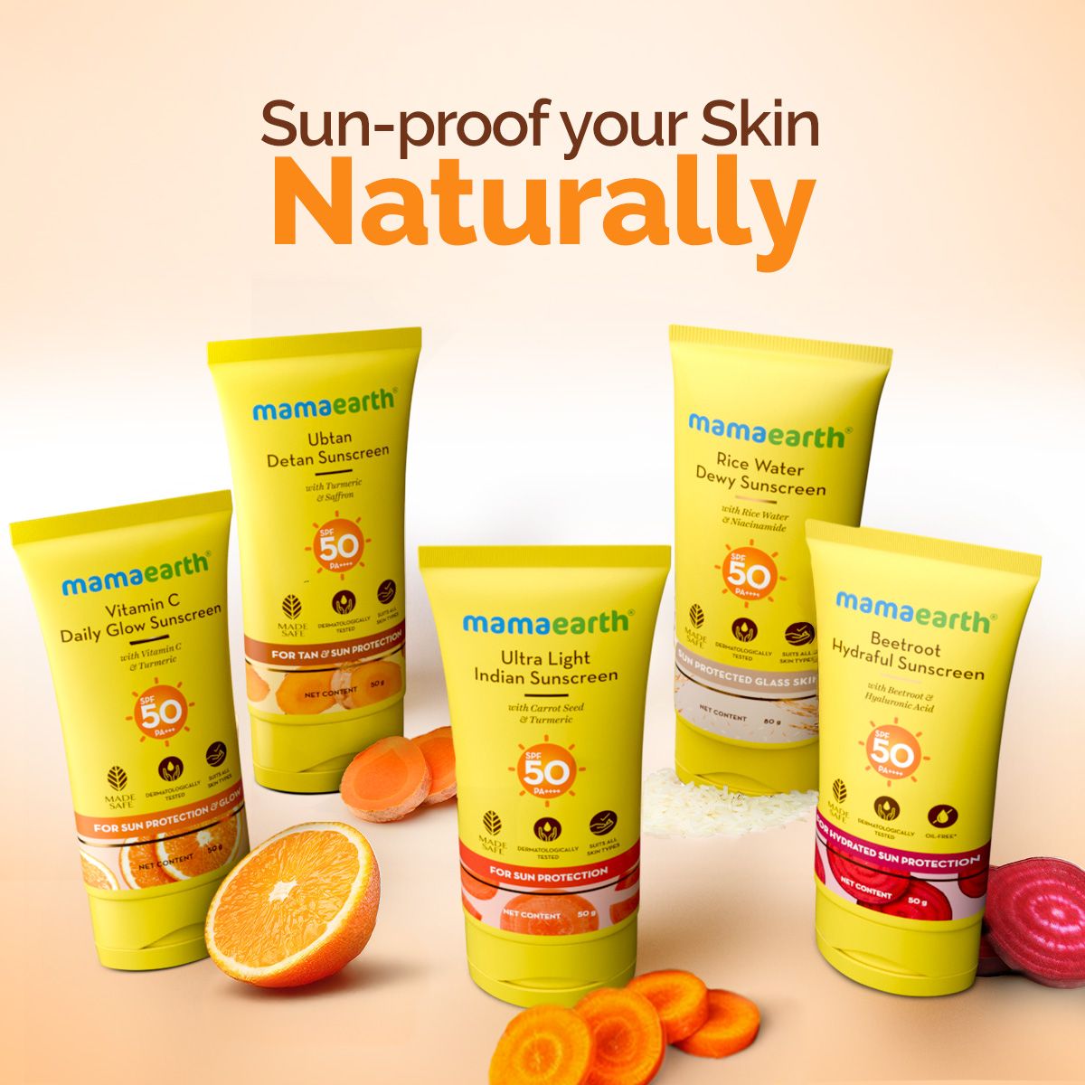 Mamaearth Ultra-Light Indian Sunscreen SPF 50 PA++++ 50g - Image 6 - Buy from Indicrest