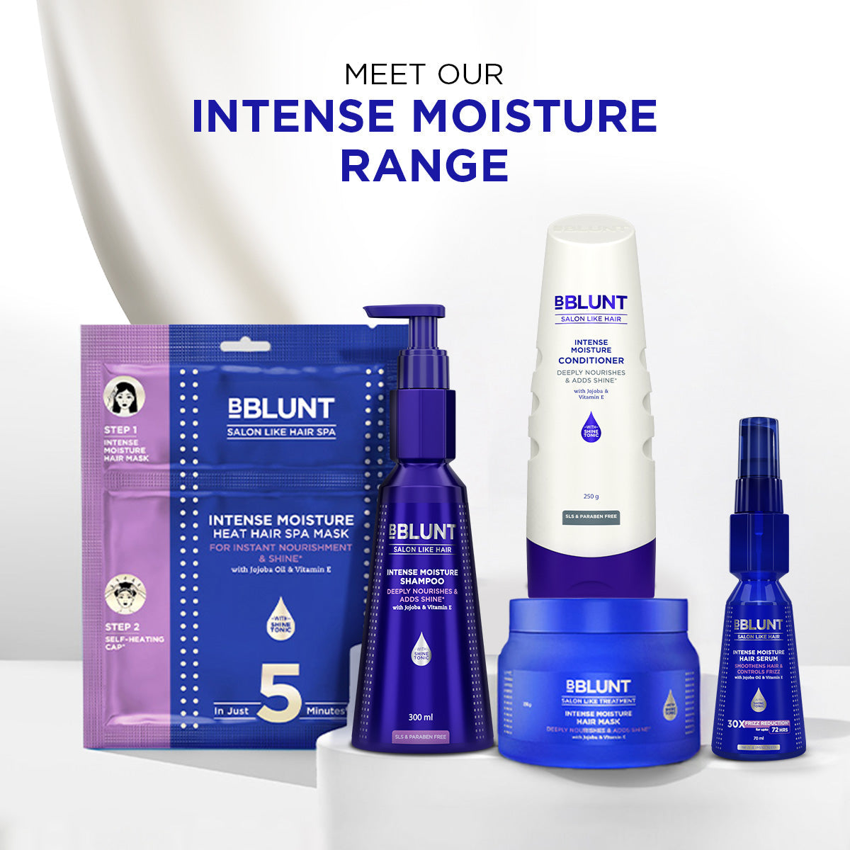 Bblunt Intense Moisture Shampoo & Conditioner Power Duo - Image 4 - Buy from Indicrest