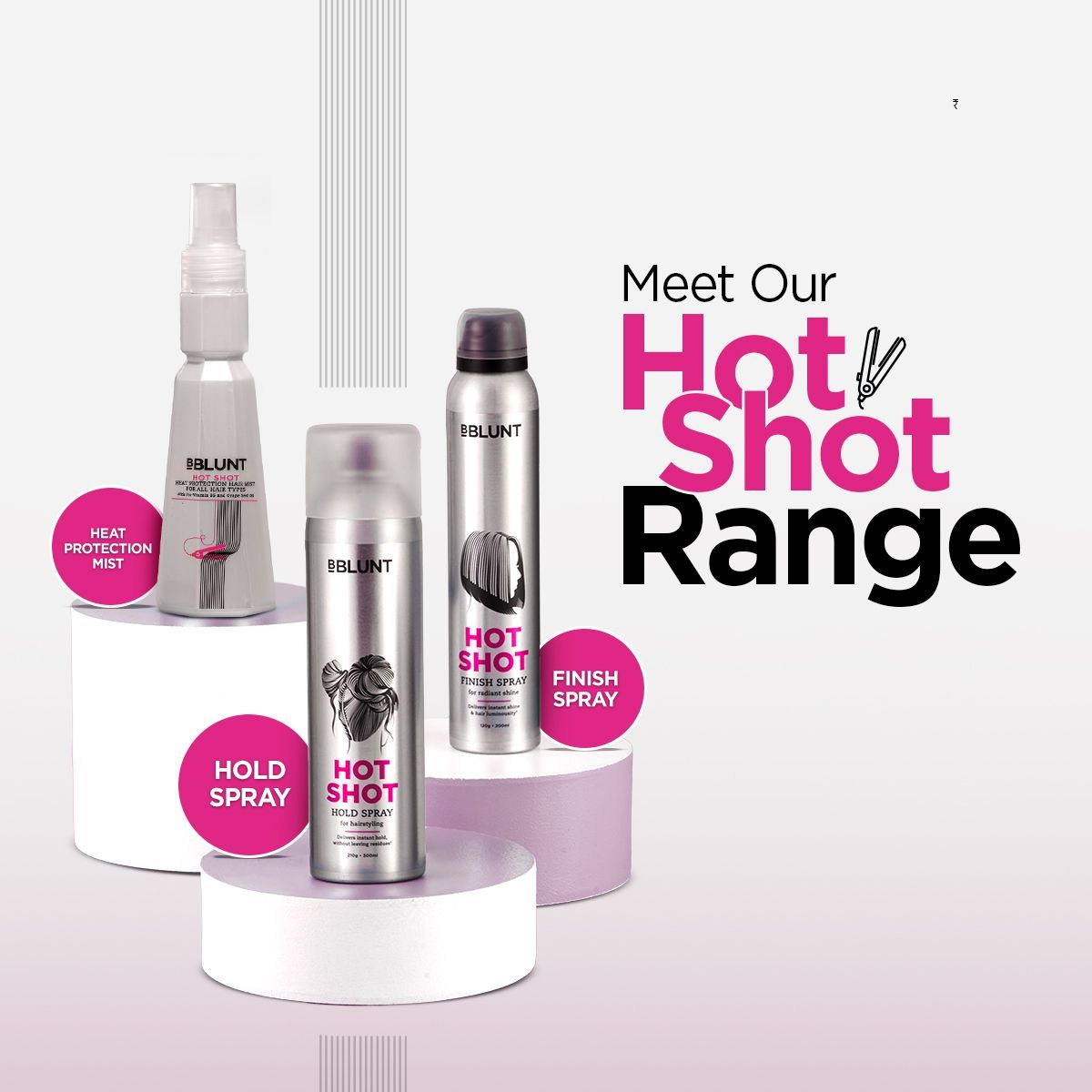 Bblunt Hot Shot Hold Spray for Instant & Firm Hold, Pack of 3 X 300ml - Image 5 - Buy from Indicrest
