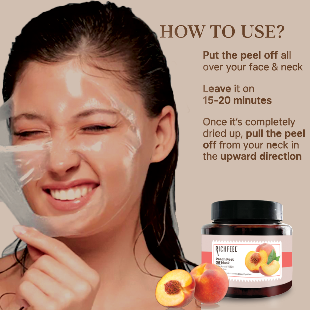 Richfeell Peach Peel Off Mask 500g - Image 3 - Buy from Indicrest